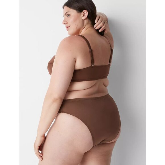 Lane Bryant Cacique Underwire Balconette Swim Bikini Top 42C - Picture 3 of 5